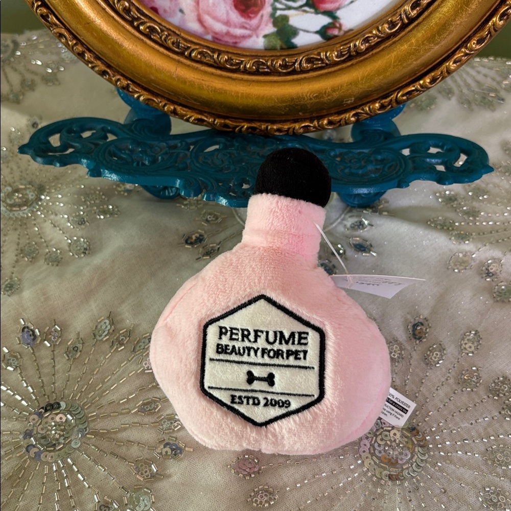 Pink Perfume Plush Toy for Pets
